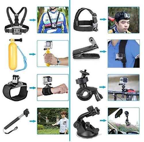 Pack d'accessoires pour caméra GoPro 12en1