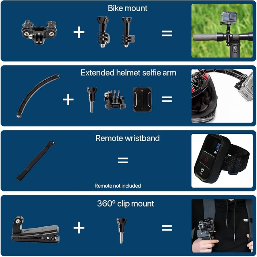 Pack d'accessoires pour caméra GoPro 50en1