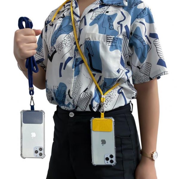 Lanière sangle Cordon Tour de Cou Universel pour téléphone – Mains Libres et Anti-Chute iPhone | Samsung